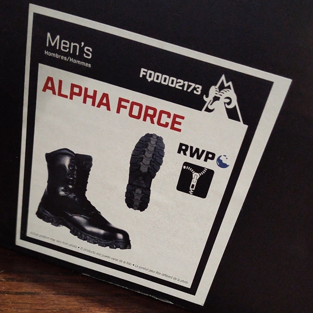 Rocky Black Combat Boots with Tactical Design and Sturdy Sole